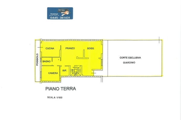 planimetria piano terra - UNIFAM. AFFIANCATA THIENE (VI)  